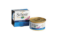 Schesir Tuna Aloe Kitten ШЕЗИР ТУНЕЦ С АЛОЭ натуральные консервы для котят, влажный корм тунец с алоэ в желе, банка 85 г , 0.085 кг.