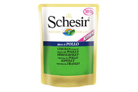 Schesir Chicken Fillet Kitten ШЕЗИР ФИЛЕ КУРИЦЫ ДЛЯ КОТЯТ влажный корм натуральные консервы для котят, куриное филе в желе, пауч 100 г , 0.1 кг.