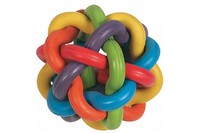 Karlie-Flamingo Ball Colors КАРЛИ-ФЛАМИНГО игрушка для собак плетеный разноцветный мяч, резина , 10 см.