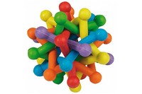 Karlie-Flamingo Atom Colored КАРЛИ-ФЛАМИНГО АТОМ КОЛОРЕД игрушка для собак, разноцветный плетеный мяч-атом, резина , 10 см.