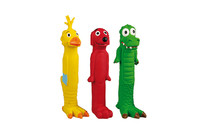 Karlie-Flamingo (КАРЛИ-ФЛАМИНГО) DUMMY SMALL игрушки для собак, попугай, крокодил, собака, маленькие, с наполнителем, латекс , 5х6х18 см.