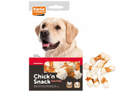 Karlie-Flamingo Knotted Bone КАРЛИ-ФЛАМИНГО лакомство для собак кость с узлами, курица , 0.085 кг.