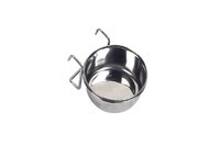Karlie-Flamingo Steel Feeder КАРЛИ-ФЛАМИНГО миска для грызунов, с держателем, нержавейка , 0.6 л., d 120 мм.
