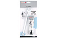 Karlie-Flamingo (КАРЛИ-ФЛАМИНГО) PETCARE TOOTHPASTE+TOOTHBRUSH набор зубная паста и зубная щетка для собак , 0.085 кг.