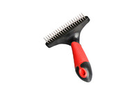 Karlie-Flamingo Undercoat Rake Single Row Short КАРЛИ-ФЛАМИНГО грабли расческа для собак, однорядная, короткие зубцы , L.