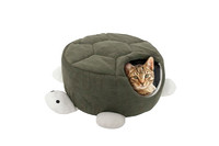 Karlie-Flamingo Turtle Green КАРЛИ-ФЛАМИНГО спальное место домик для кошек, в виде черепахи, зеленый, 45х18 см.