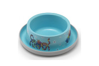 Moderna Trendy Dinner №1 Friends Forever МОДЕРНА миска для кошек, защита от муравьев, пластик, ярко-голубой, дизайн Друзья Навеки, 350мл, d16см