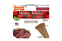Nylabone Healthy Edibles Petite НИЛАБОН ХЕЛЗИ ЕДИБЛЗ беззерновое лакомство для собак до 7 кг с чувствительным желудком, вкус филе миньон , цена/шт, 34 шт/уп.