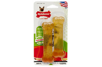Nylabone Flexi Chew Twin Pack НИЛАБОН ФЛЕКСИ ЧЬЮ жевательная игрушка кость для собак до 7 кг с умеренным стилем грызения, компл. 2шт., два вкуса