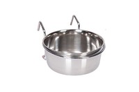 Karlie-Flamingo Small Animal Bowl КАРЛИ-ФЛАМИНГО навесная миска для грызунов, кормушка с крючком, нержавеющая сталь , S.