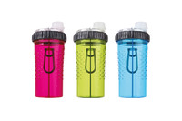 Dexas H-DuO little Бутылка двойная для воды и корма или лакомства   (2 мерных стакана) голубой  480 мл