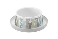 Moderna Trendy Dinner Maasai МОДЕРНА миска для кошек, пластик, серо-белый, дизайн Масаи, 350мл, d17см