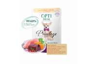 OptiMeal (Оптимил) Беззерновой полнорационный консервированный корм для  собак миниатюрных и малых пород с индейкой и печенью в тыквенном желе 0,085 кг