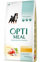 Сухой полнорационный корм Optimeal для собак больших пород со вкусом курицы 12 кг
