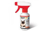 Экопром Спрей RolfClub 3D (нокдаун-эффект 2 мин.) противопаразитарный для кошек, 200мл