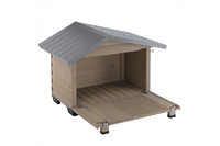 Ferplast KENNEL CANADA 2 будка деревянная для собак, 78 x 57 x h 62 cm