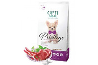 OPTIMEAL - НИЗКОЗЕРНОВОЙ КОРМ ОПТИМИЛ ДЛЯ ЩЕНКОВ МИНИ ПОРОД С ЯГНЕНКОМ 4кг