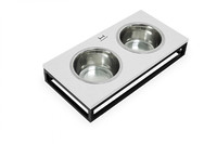 Миски на подставке Lunch Bar Stone + Black, XS