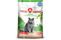 Чистые лапки СТАНДАРТ с ароматом лаванды древесный наполнитель, 3 кг